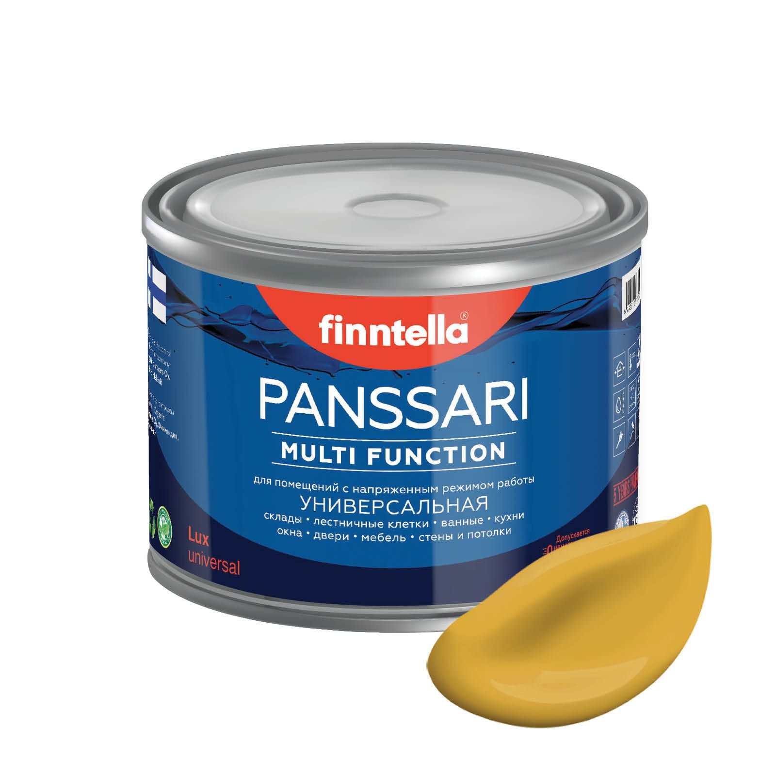 

Краска PANSSARI, OKRA желто-красный, 0,45л, Желтый, PANSSARI. Грунт-эмаль для всех типов поверхностей. Защитная. Эмаль универсальная. Быстросохнущая.