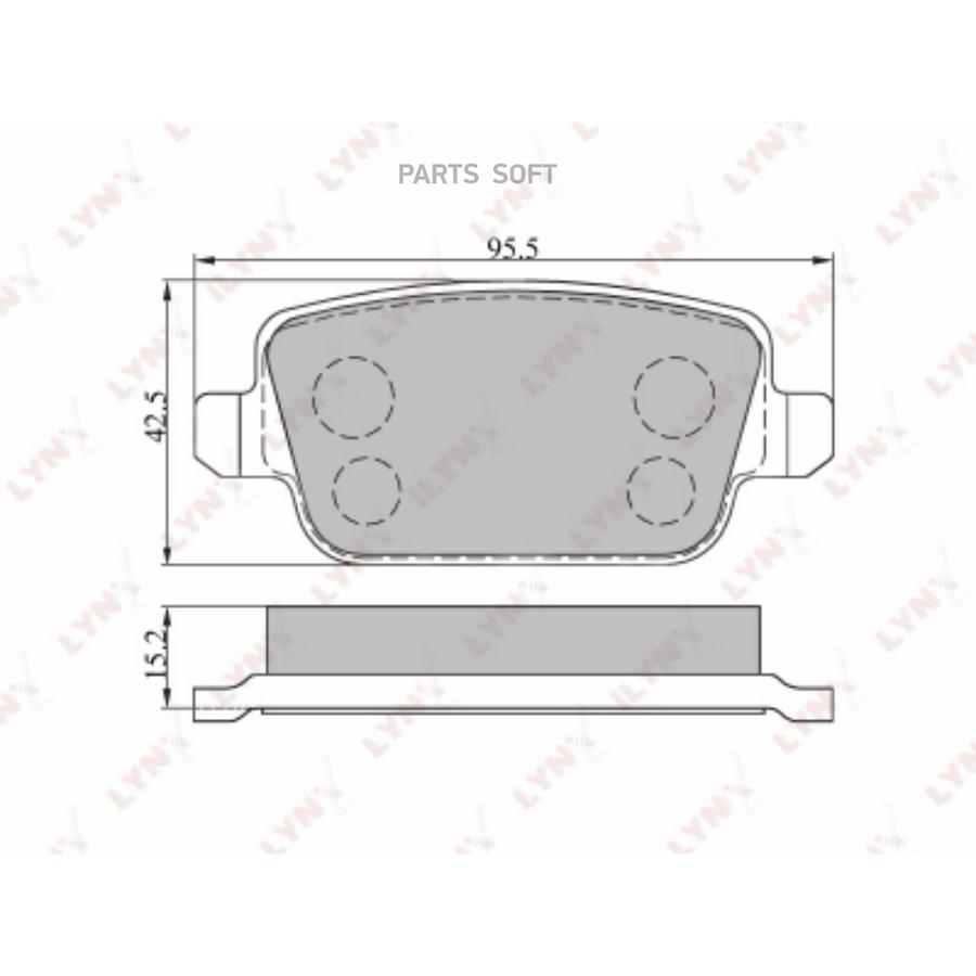 

Колодки тормозные задние подходит для ford mondeo iv 07/kuga 08/galaxy 06/s-max 06, volvo