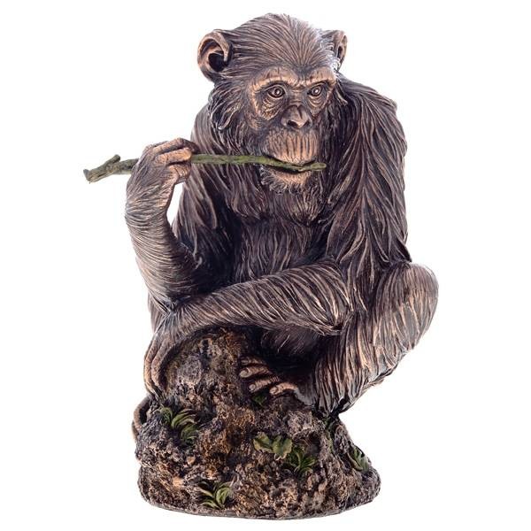 фото Статуэтка veronese "задумчивая обезьяна", выс.18см (bronze) veronese design
