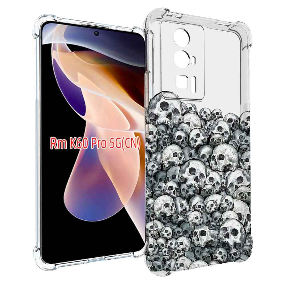 

Чехол MyPads гора из черепов для Xiaomi Redmi K60 Pro, Прозрачный, Tocco
