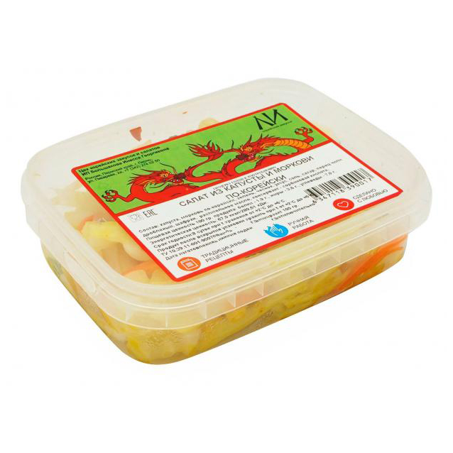 

Салат Морковь по-корейски с капустой 200 г