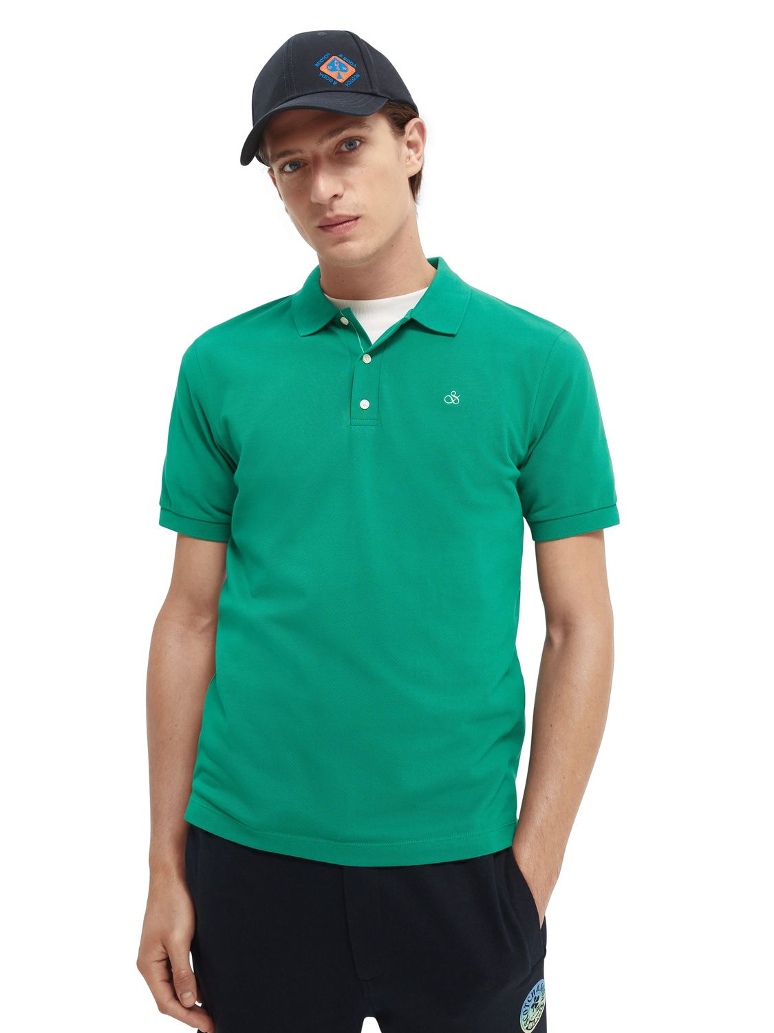 

Футболка мужская Scotch & Soda 166897/4643 зеленая M, 166897/4643