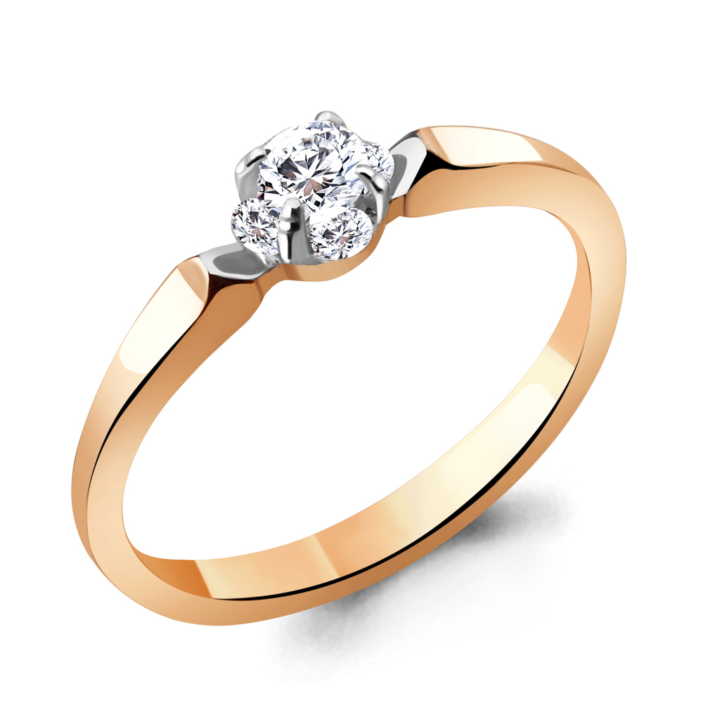 

Кольцо из красного золота с бриллиантом Aquamarine Aquamarine 963836к_585_кз р, 963836к_585_кз
