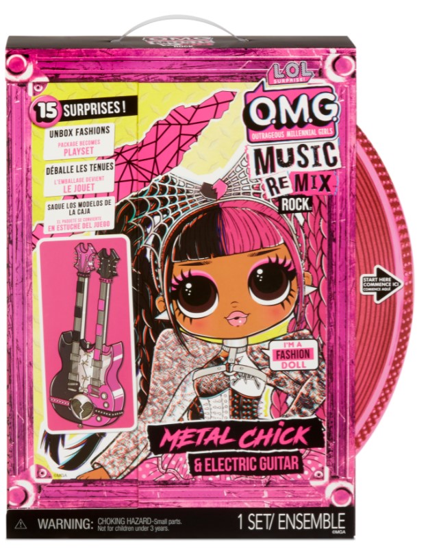 Кукла L.O.L. Surprise Ремикс Рок и электрогитара 577577 кукла l o l surprise o m g remix jukebox b b collector edition