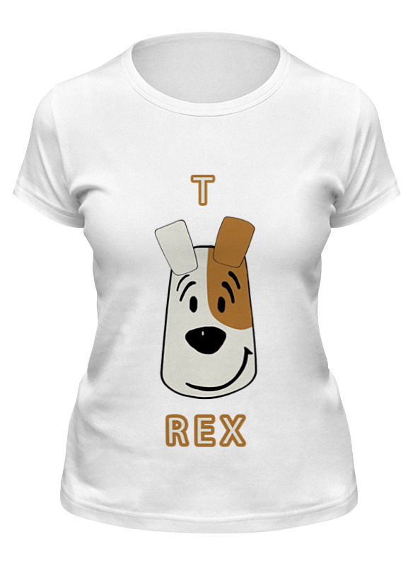 

Футболка женская Printio T-rex белая XL, Белый, T-rex