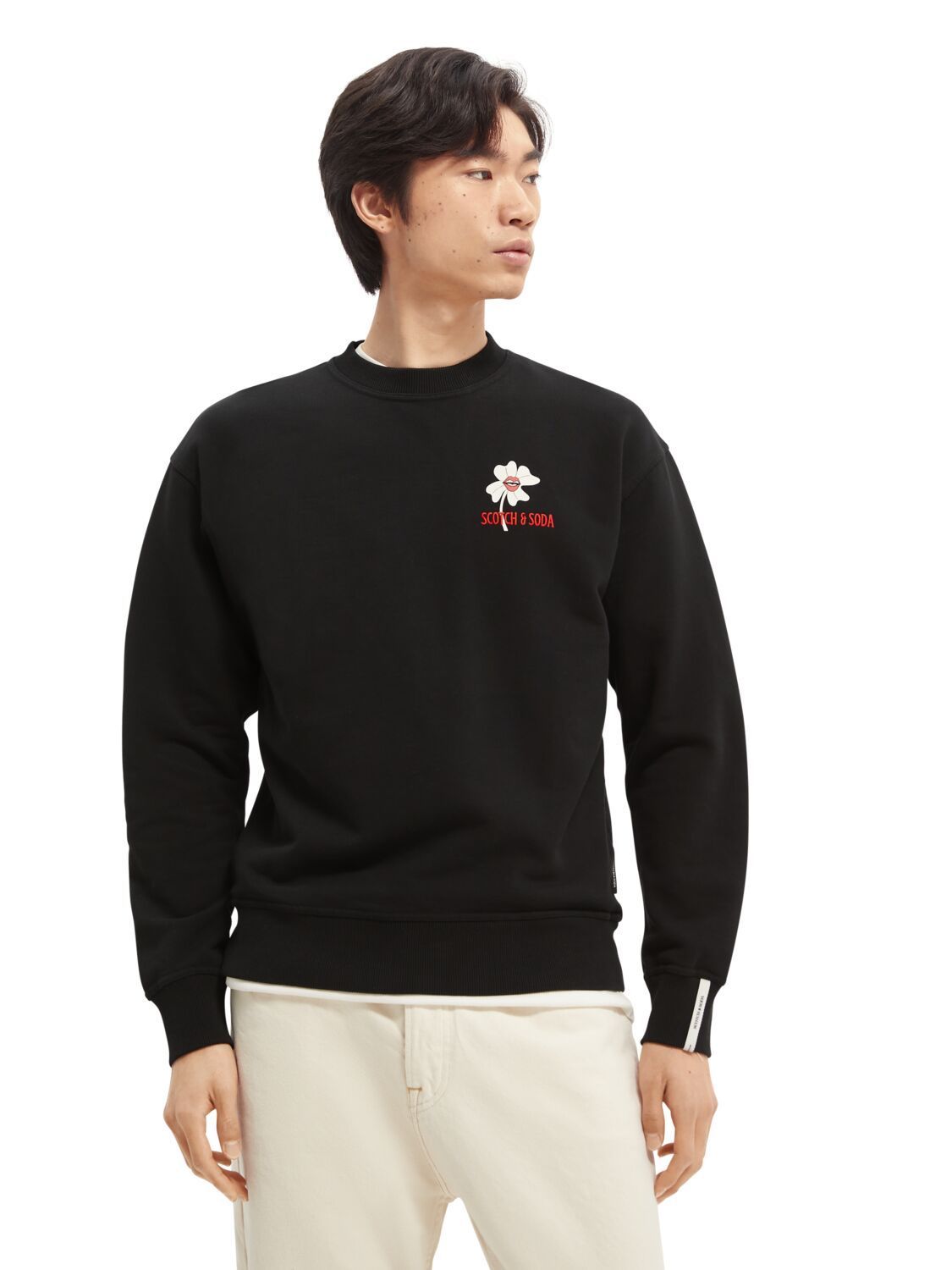 

Свитшот мужской Scotch & Soda 164491/0008 черный L, 164491/0008