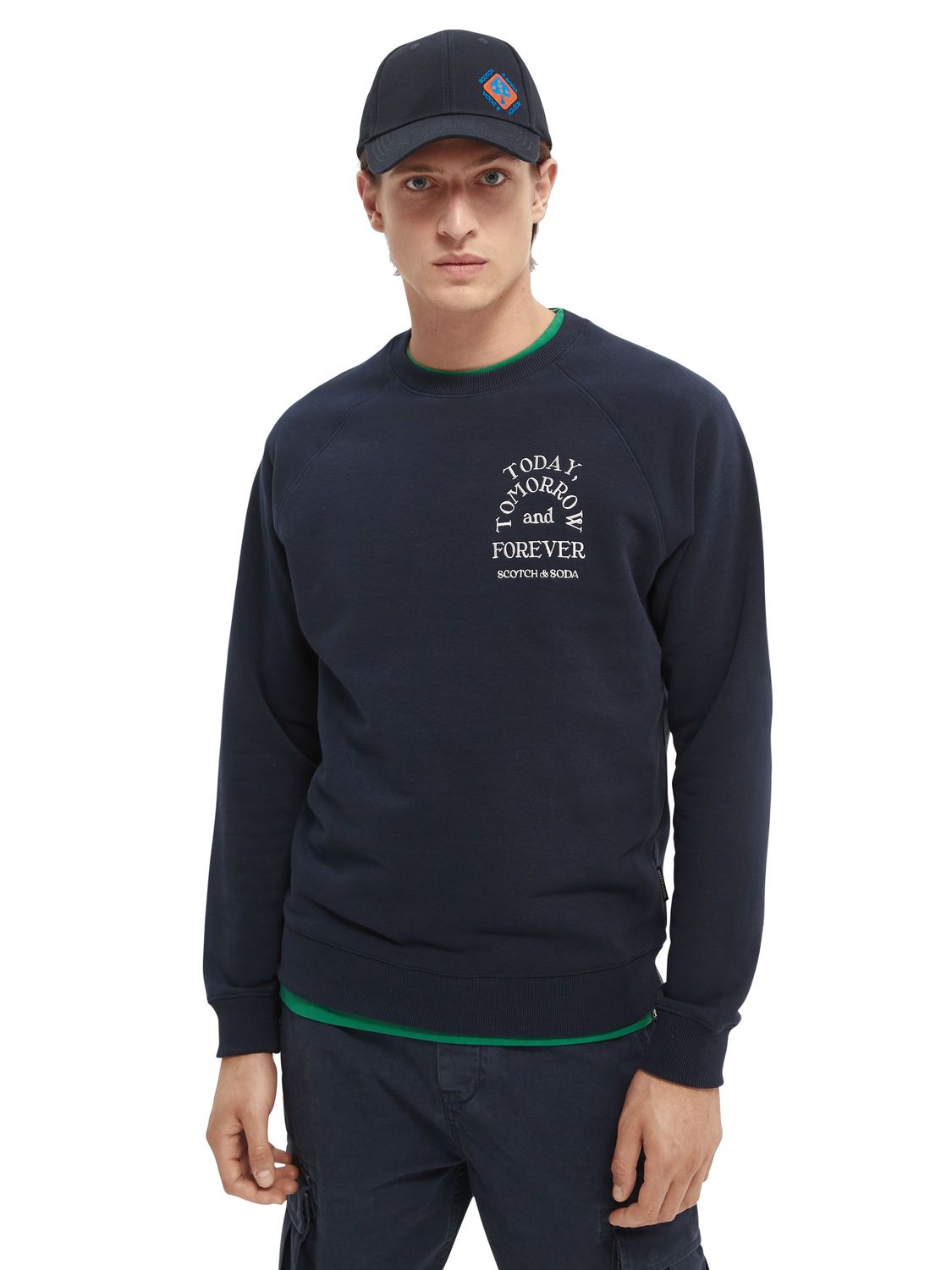 

Свитшот мужской Scotch & Soda 164502/0002 синий M, 164502/0002