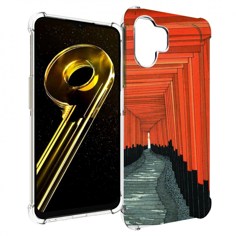 

Чехол бампер MyPads красный коридор для Realme 10 5G противоударный, Прозрачный, Tocco