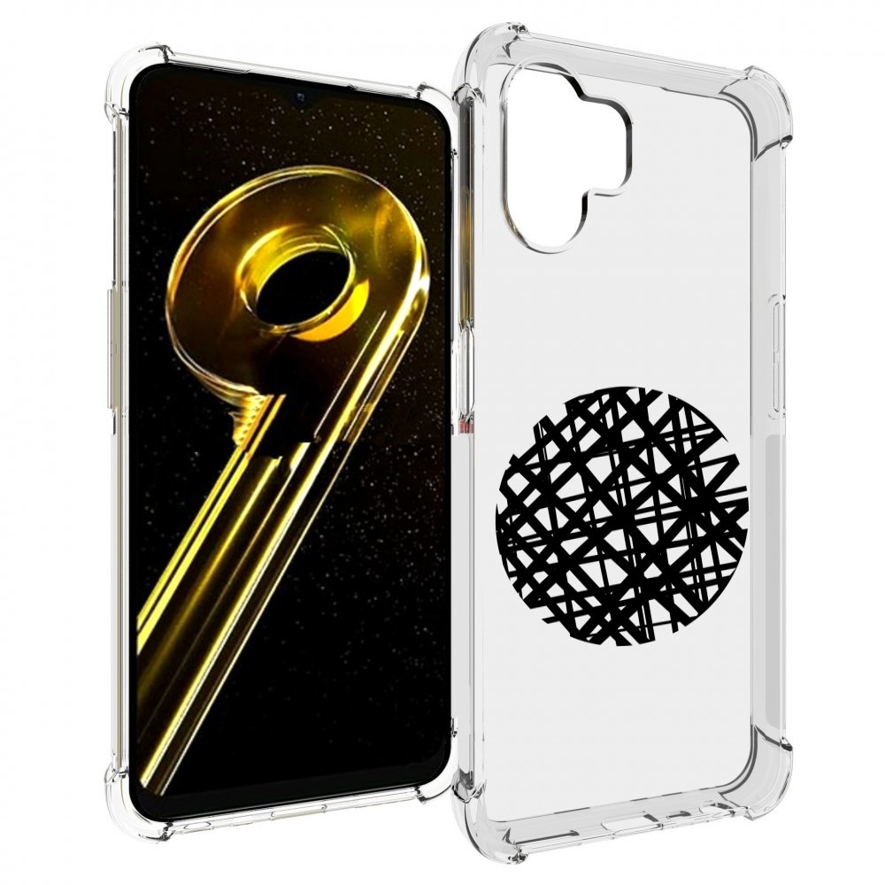 

Чехол бампер MyPads круглая-абстракция для Realme 10 5G противоу..., Прозрачный, Tocco