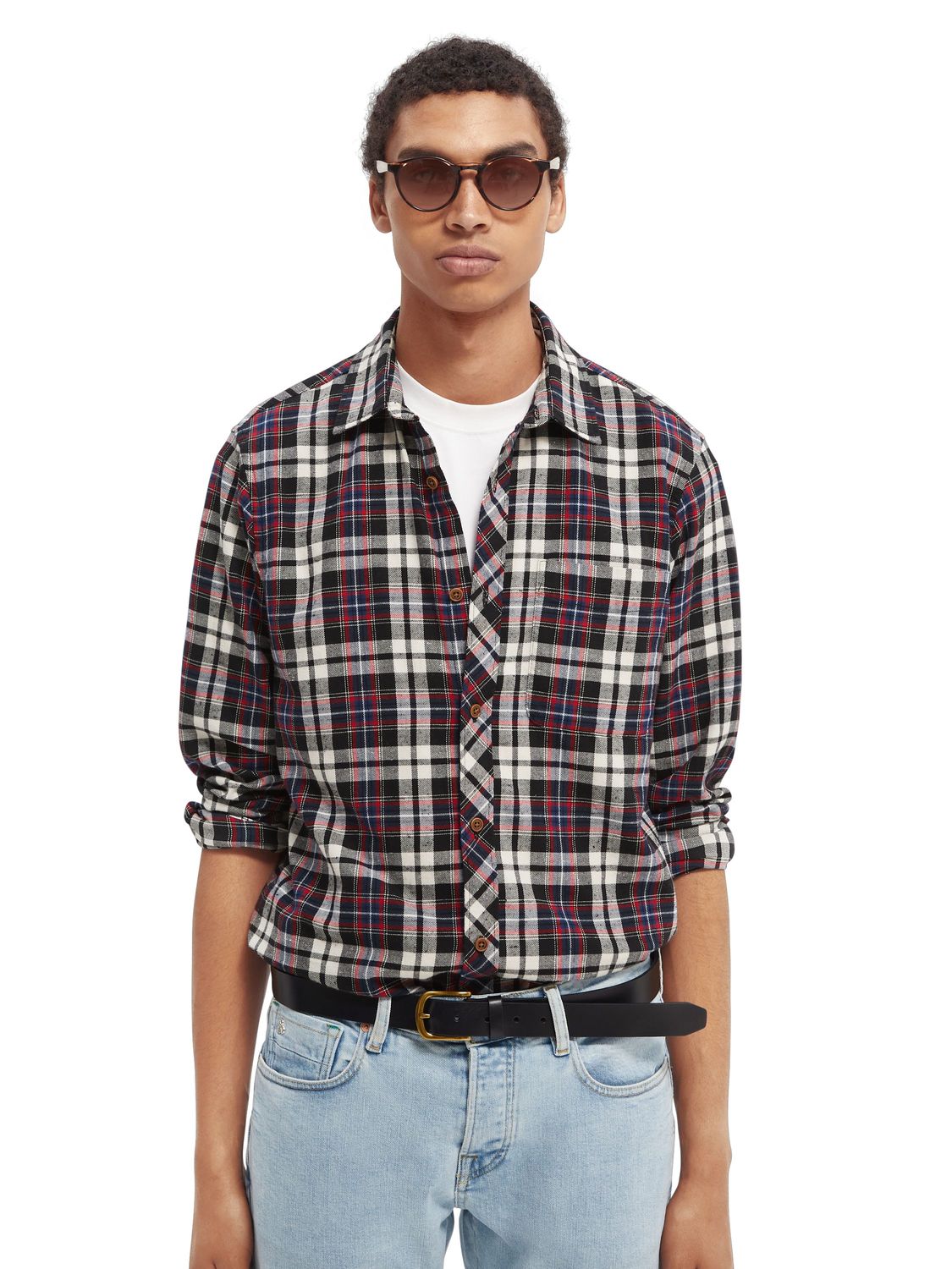 

Рубашка мужская Scotch & Soda 164580/0217 разноцветная L, 164580/0217