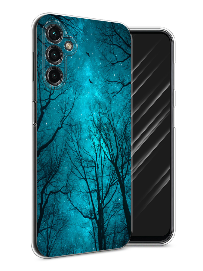 

Чехол Awog на Samsung Galaxy A14 4G "Сказочный лес", Черный;голубой, 2107950-4