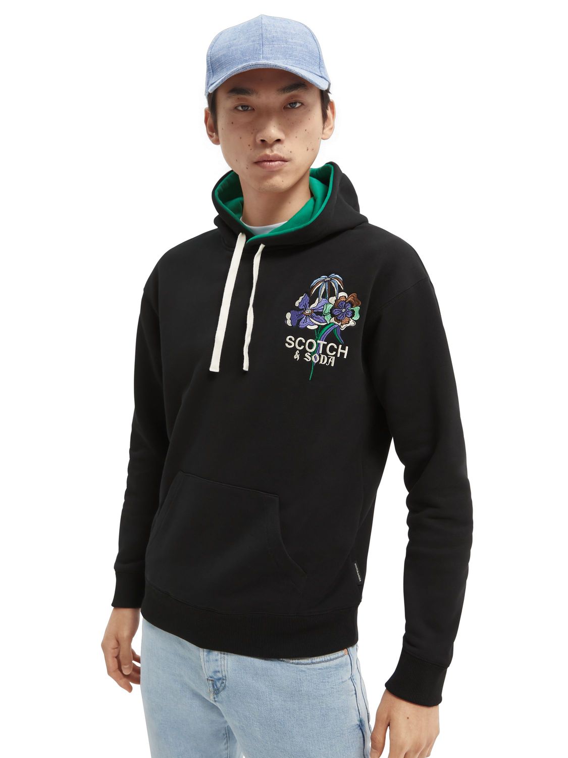 

Худи мужское Scotch & Soda 164493/0008 черное M, 164493/0008