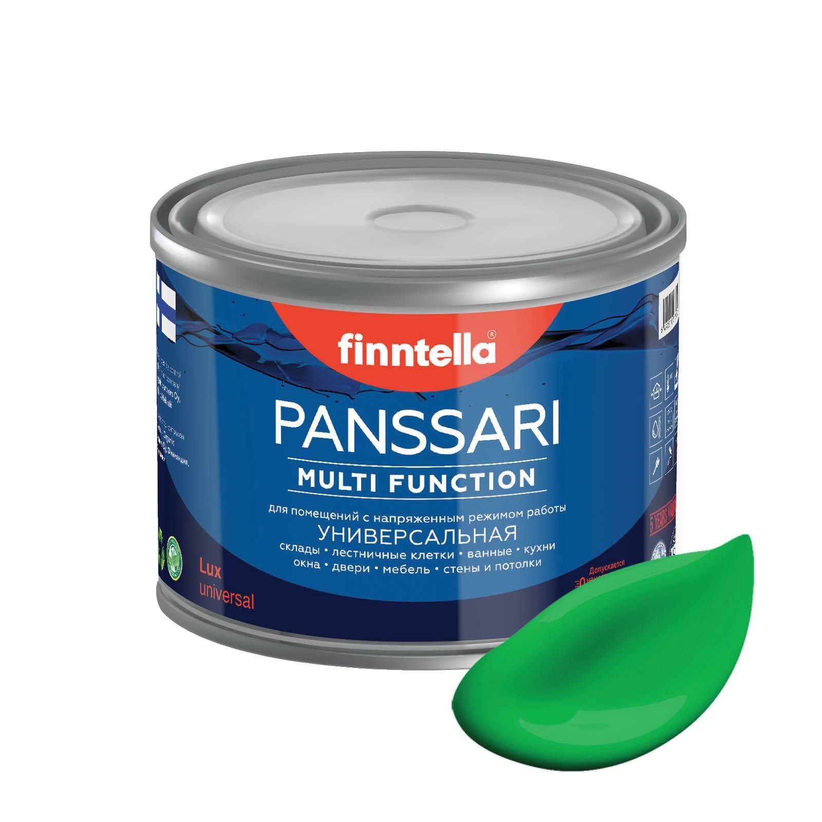 

Краска PANSSARI, NIITTY луговой зеленый, 0,45л, PANSSARI. Грунт-эмаль для всех типов поверхностей. Защитная. Эмаль универсальная. Быстросохнущая.