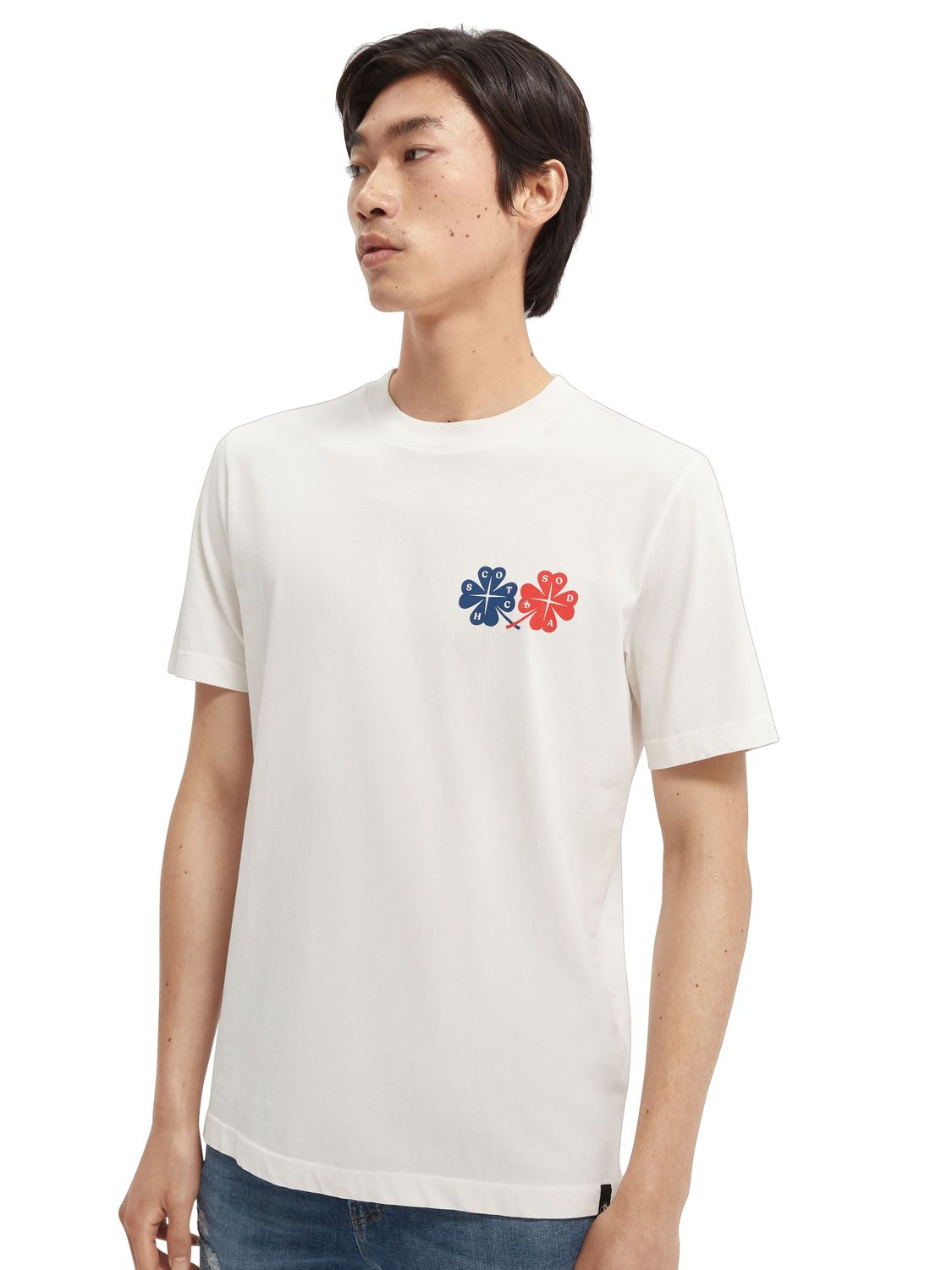 

Футболка мужская Scotch & Soda 164519/0102 белая L, 164519/0102