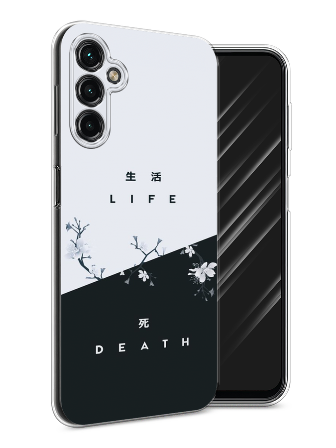 

Чехол Awog на Samsung Galaxy A14 4G "Life and death", Черный;серый, 2107950-7