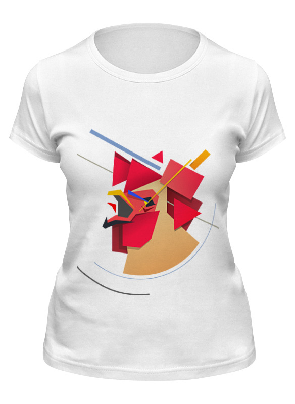 

Футболка женская Printio Suprematic cock белая XL, Белый, Suprematic cock
