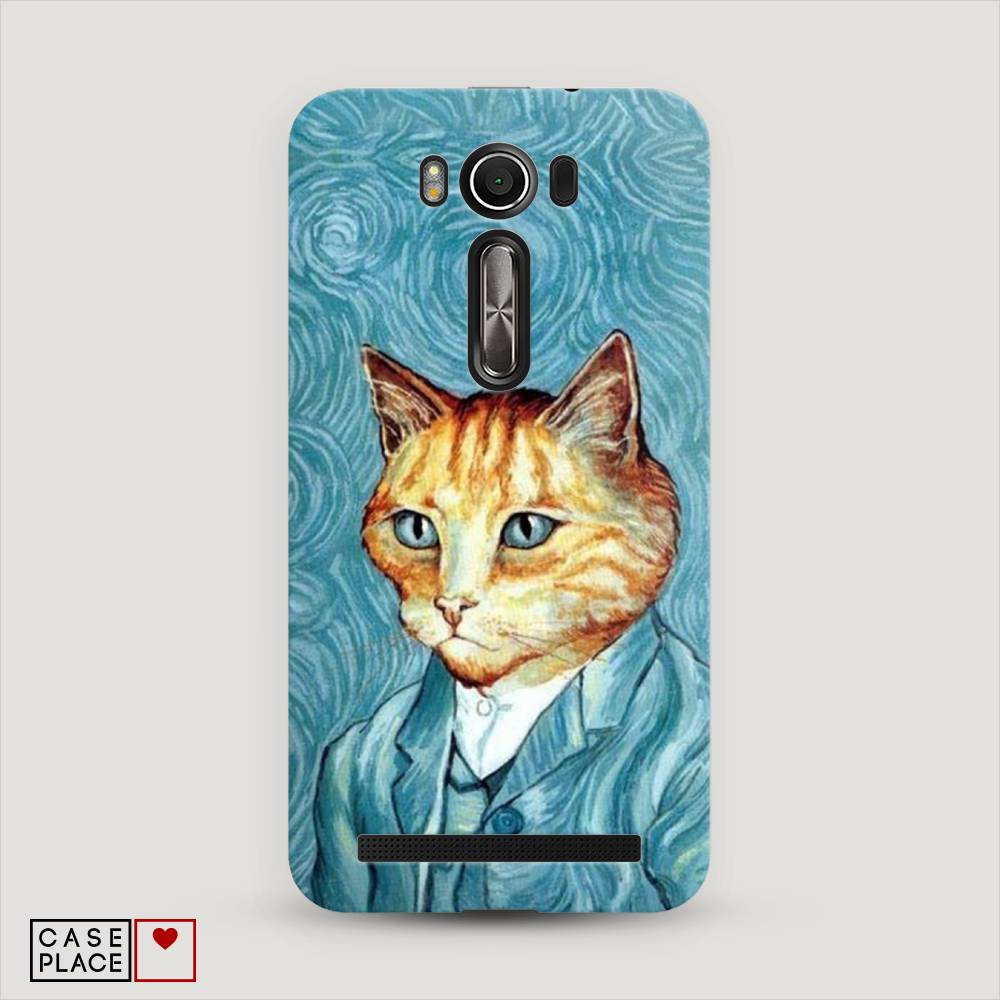 фото Чехол awog "кот ван гог" для asus zenfone 2 laser ze500kl