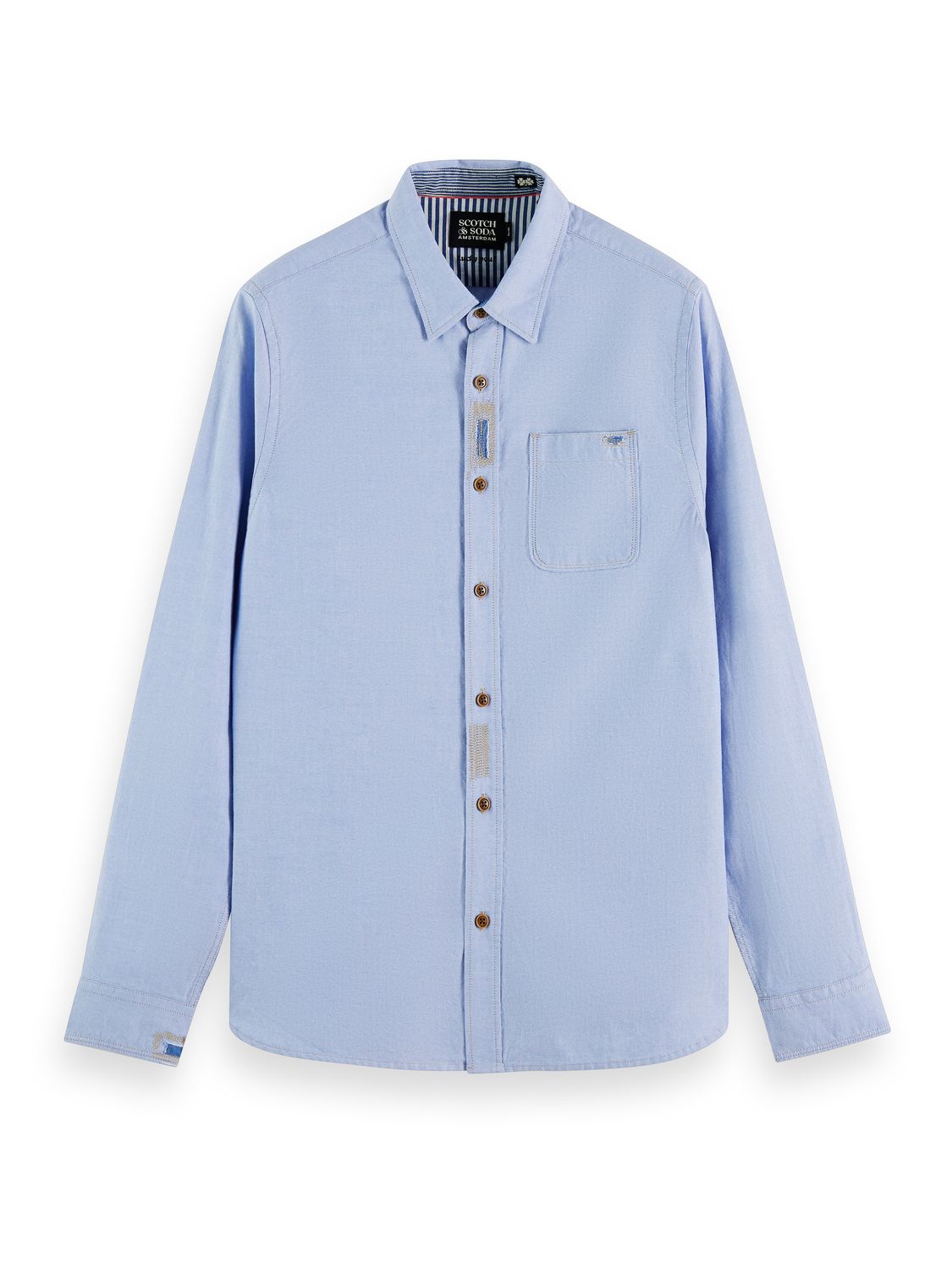 

Рубашка мужская Scotch & Soda 164570/0765 голубая L, 164570/0765