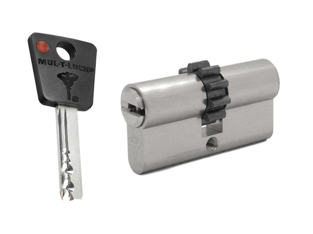 

Цилиндр Mul-t-lock 7x7 ключ-ключ (размер 65х35 мм) - Никель, Шестеренка, Серебристый