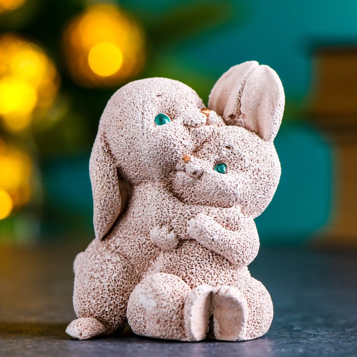 

Фигура "Семейка зайчиков" бежевые, 8х6х5см