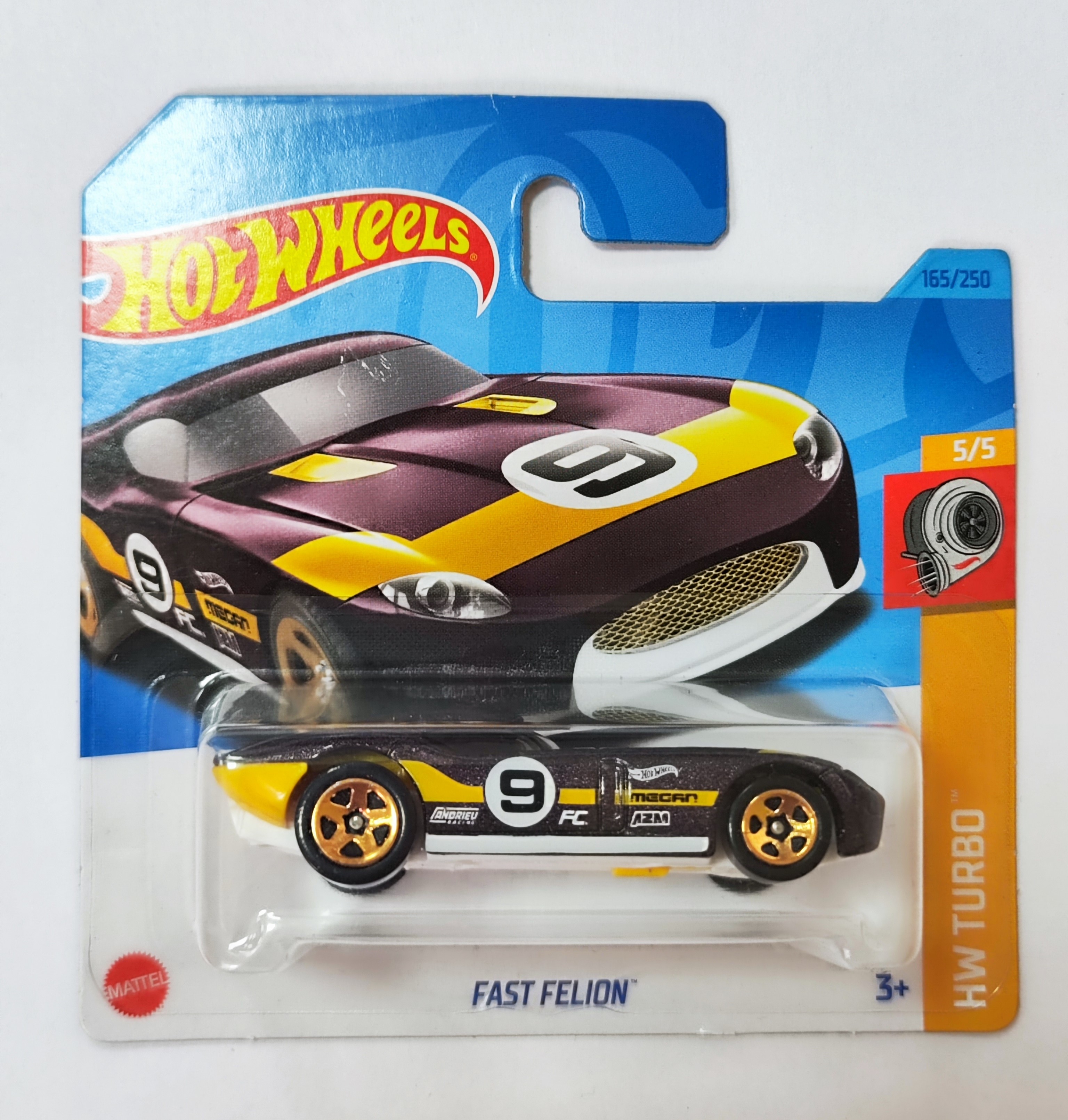 Машинка базовой коллекции Hot Wheels FAST FELION 5785/HKJ39 машинка hot wheels 1 64 fast and furious hnw48