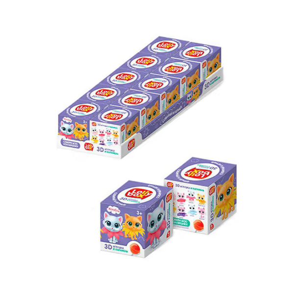 

Карамель Lolly Box Котосад 11 г + игрушка