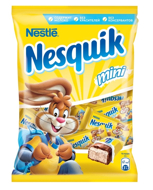 фото Конфеты nesquik мини в молочном шоколаде