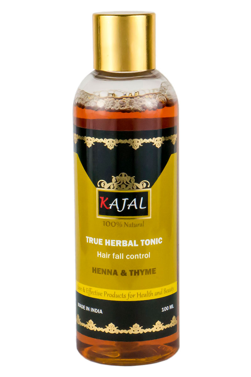 

Травяной тоник для волос Kajal "Хна и Тимьян" (без спирта) 100 мл., HAIR TONIC