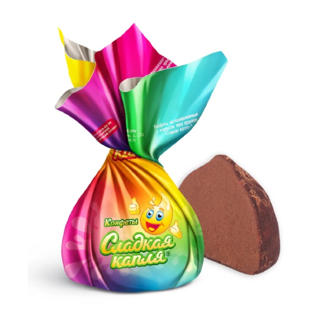 

Шоколадные конфеты Пензенская кондитерская фабрика Сладкая капля с тертым арахисом