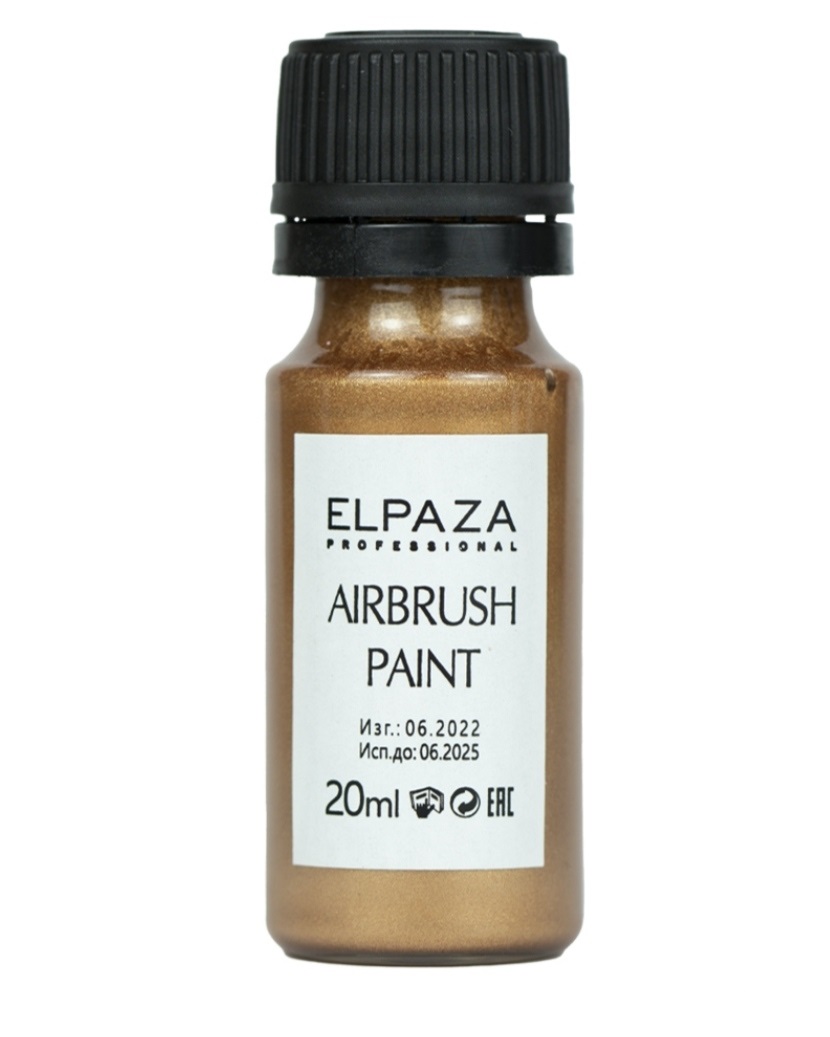 Краска для аэрографа Elpaza Airbrush Paint бронзовая сувенир стекло в стеклокрошку лебедь желтый h 110 мм