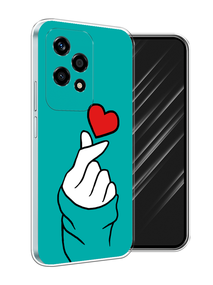 

Чехол Awog на Honor 200 Lite "Маленькое сердечко", Голубой;белый;красный, 6124650-1