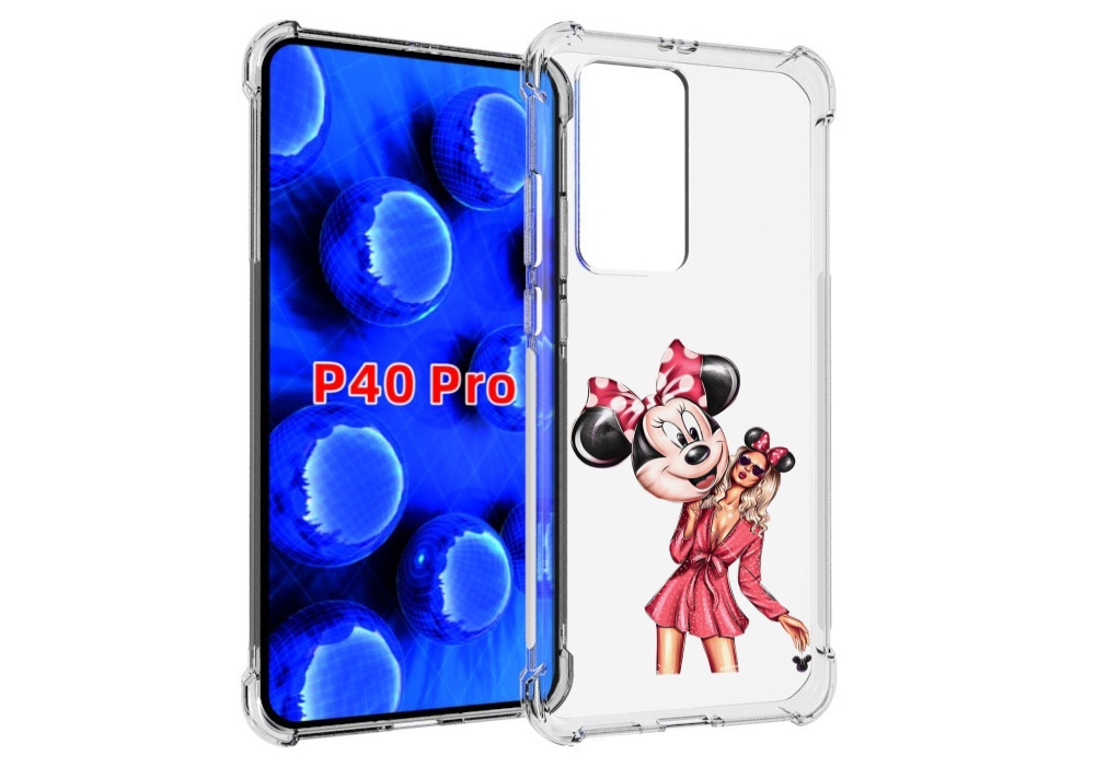 

Чехол MyPads девушка-с-шариком женский для Huawei P40 Pro противоударный, Прозрачный, Tocco