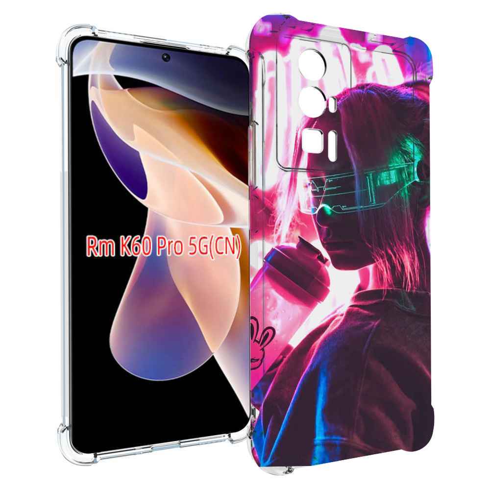 

Чехол MyPads девушка неоновый фон женский для Xiaomi Redmi K60 Pro, Прозрачный, Tocco