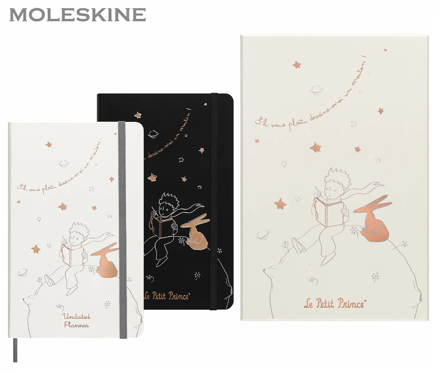 

Набор еженедельник и блокнот Moleskine LE Petit Prince в подарочной коробке A5, Petit Prince