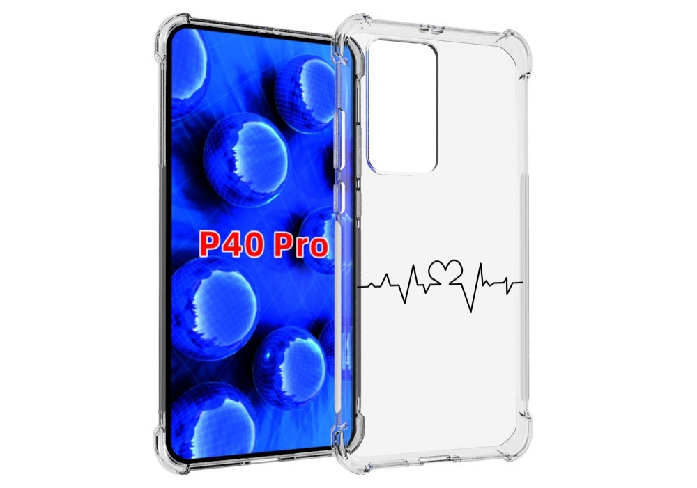 

Чехол MyPads диаграмма-любви для Huawei P40 Pro противоударный, Прозрачный, Tocco