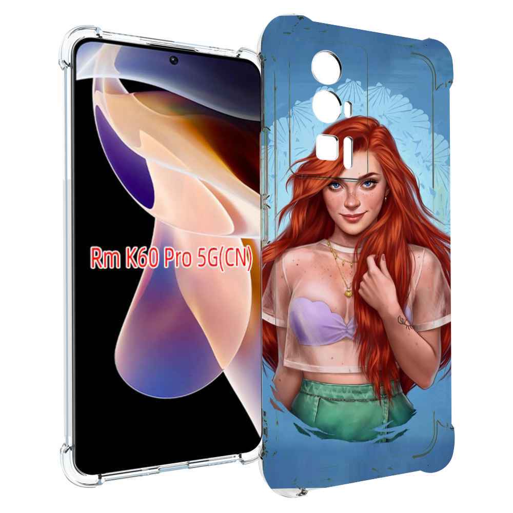 

Чехол MyPads девушка-в-голубом-фоне женский для Xiaomi Redmi K60 Pro, Прозрачный, Tocco