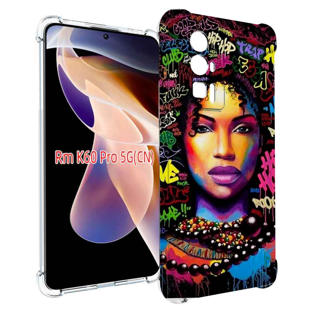 

Чехол MyPads девушка-в-граффити женский для Xiaomi Redmi K60 Pro, Прозрачный, Tocco