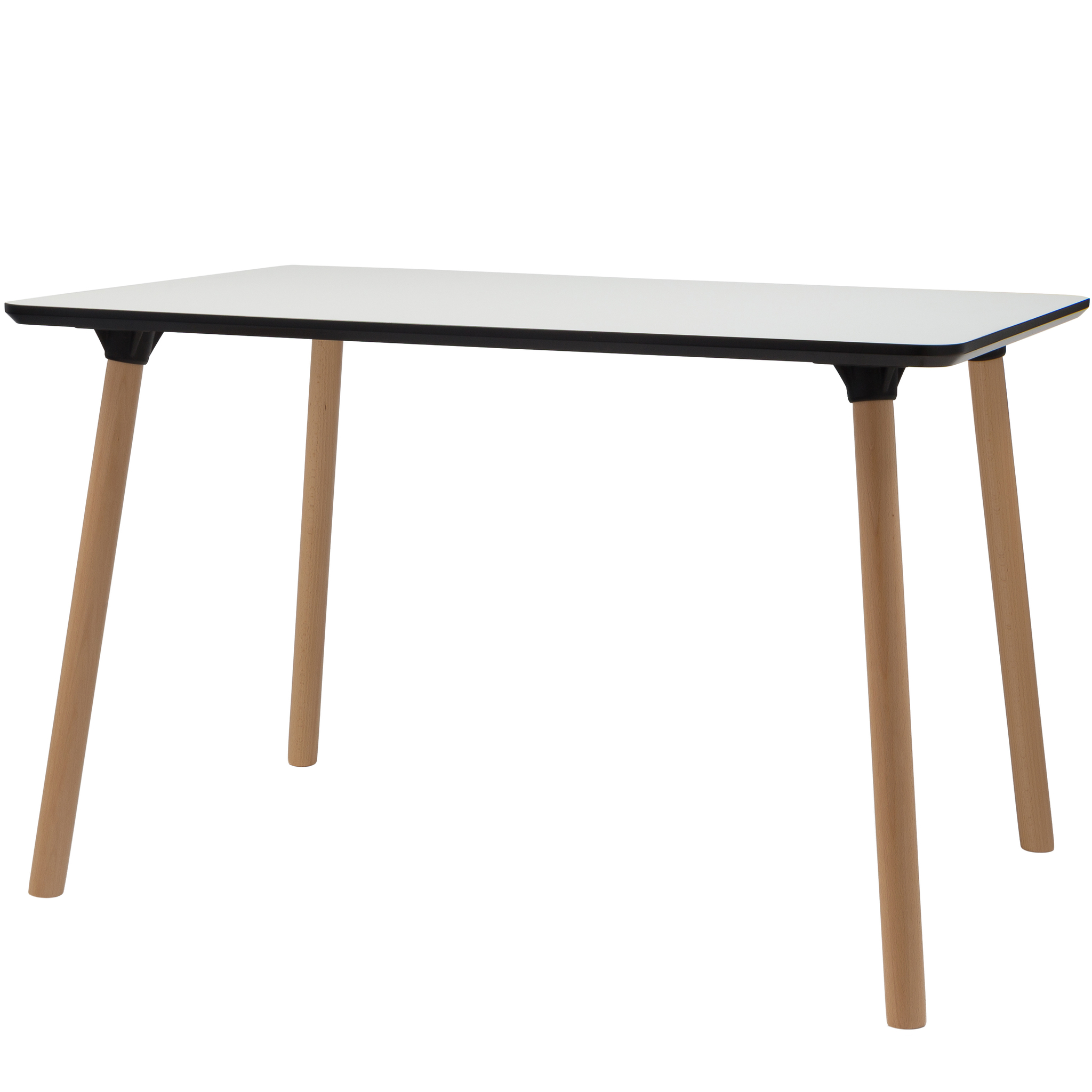 Обеденный стол Morton 120х80 см меламин белый StoreForHome / PW-036-1-WHITE