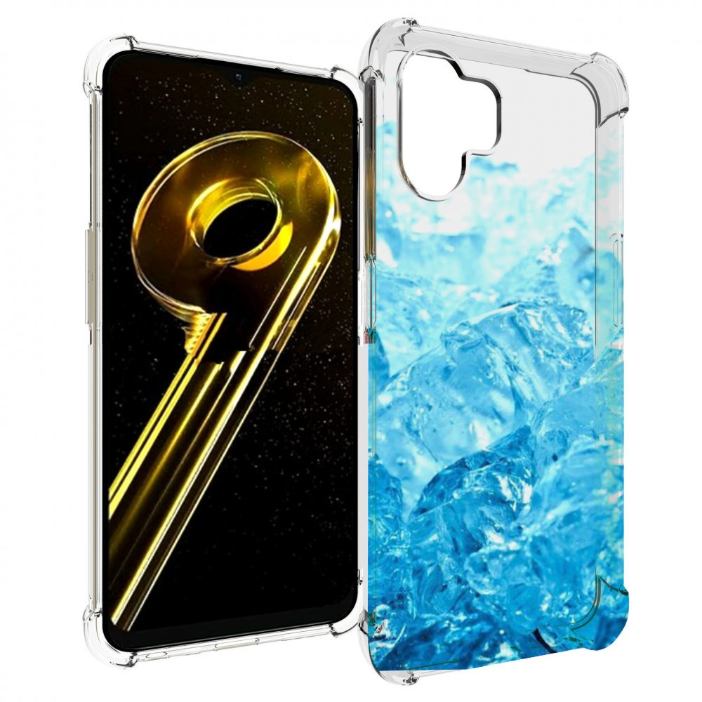 

Чехол бампер MyPads кусочки-льда для Realme 10 5G противоударный, Прозрачный, Tocco