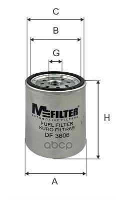 

Фильтр Топливный M-Filter арт. DF3606