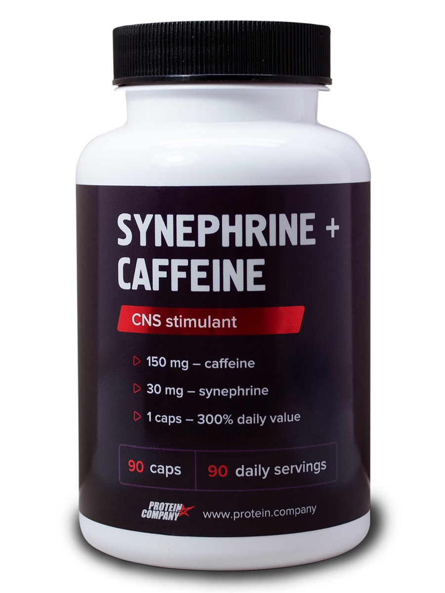 

Синефрин + кофеин Protein.Company Synephrine + Caffeine 90 капсул, Synephrine HCL + Caffeine