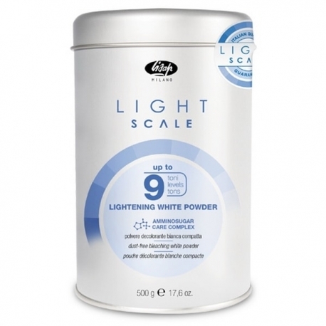 Порошок Lisap Light Scale Lightening White Powder Обесцвечивающий на 9 Тонов, 500г