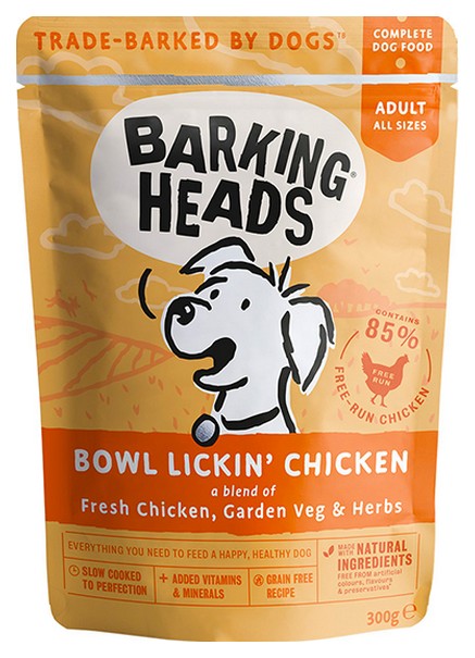 

Влажный корм для собак Barking Heads Bowl Lickin Chicken, курица, 10шт по 300г, Bowl Lickin Chicken