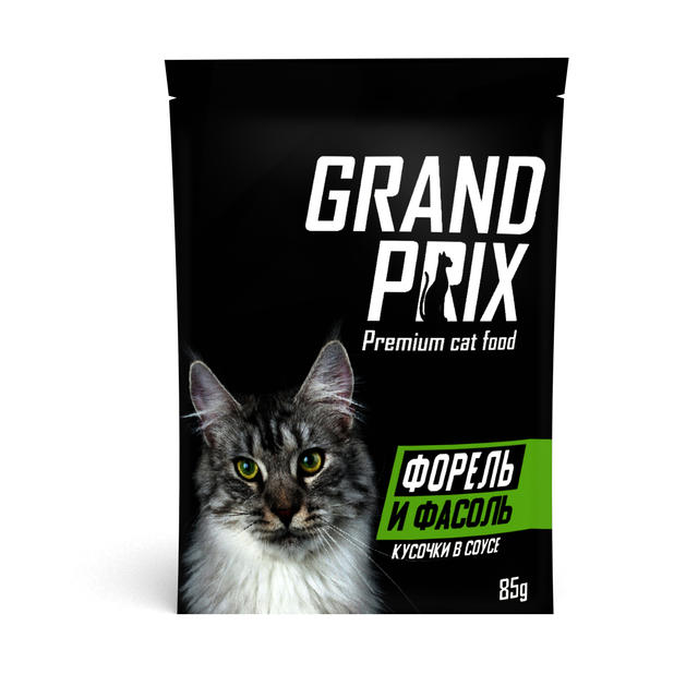 Влажный корм для кошек Grand prix, форель, 24шт по 85г