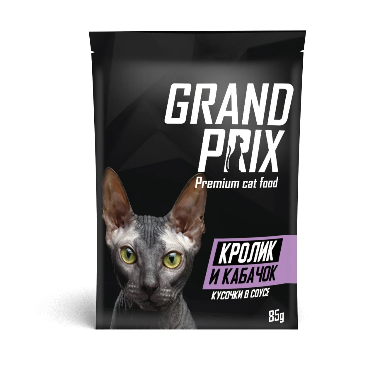 фото Влажный корм для кошек grand prix, кролик, 24шт, 85г