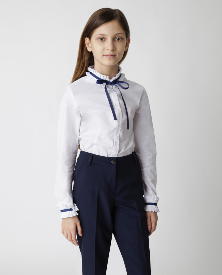 

Блузка детская Gulliver 220GSGC2205 белый р.122, 220GSGC2205