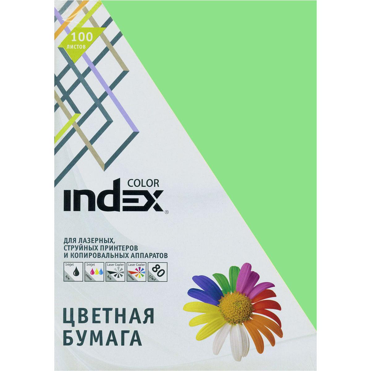 

Бумага цветная Index Color, 80гр, А4, фисташковый (69), 100л