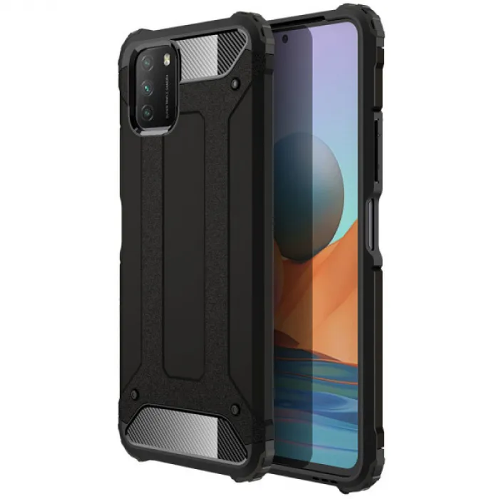 

Противоударный чехол Epik Immortal для Xiaomi Poco M3, Черный, Immortal