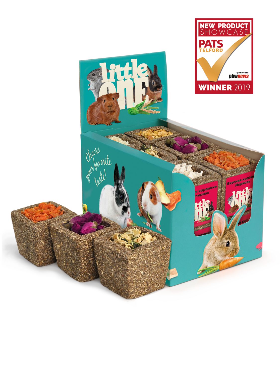 

Лакомство для грызунов Little One Корзинка из луговых трав, 65г, 12 шт