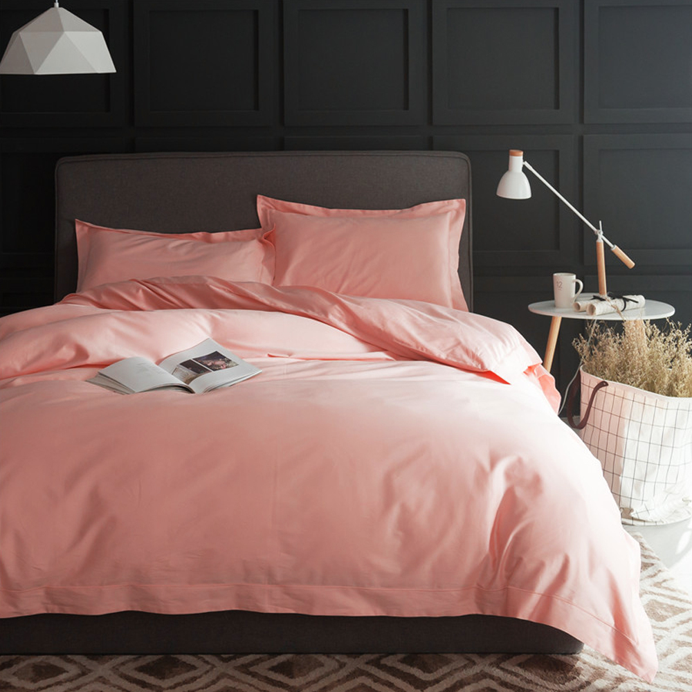 

Комплект постельного белья (КПБ, Сатин однотонный) Sparkis Shadow Poudre (Семейный), Розовый